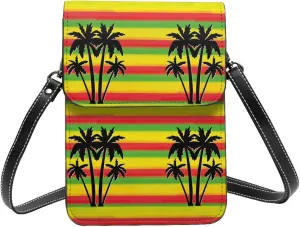 Sunflower Leather Crossbody Cell Phone Purse Small Wallet Bags Adjustable Phone Bag for Women