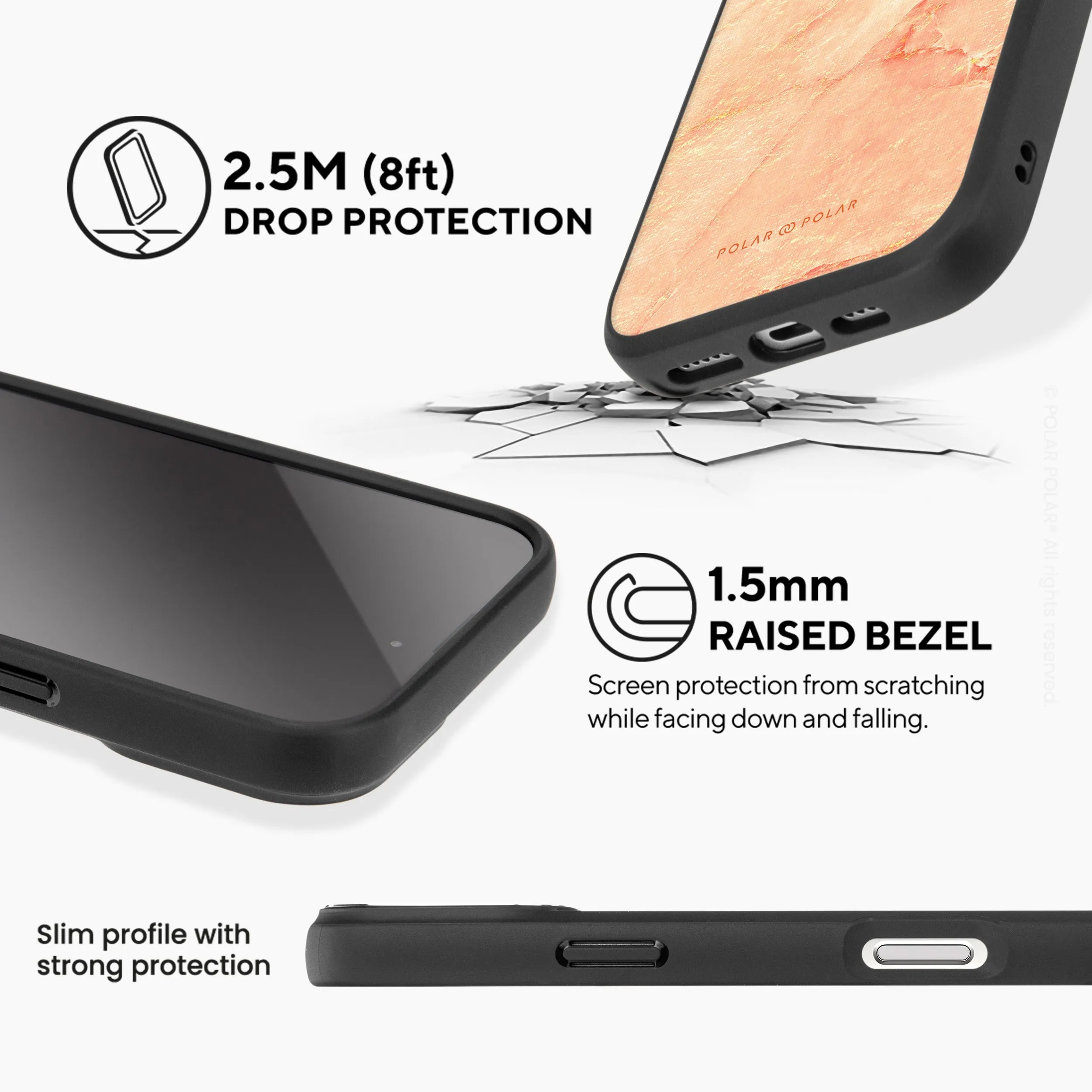 Sunset - iPhone 16 Plus Frosted Black Bumper MagSafe Case