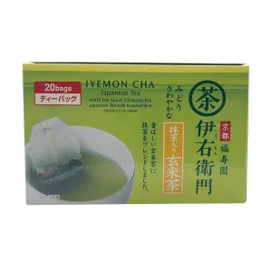Suntory Fukujuen Iyemon Matcha & Genmaicha Tea 20pcs 40g