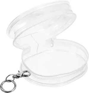 SUPVOX Outdoor Doll Carrying Bag Clear Transparent Storage Holder with Stylish Hook Portable Organizer for Dolls Lightweight and Display Case for Travel and Display