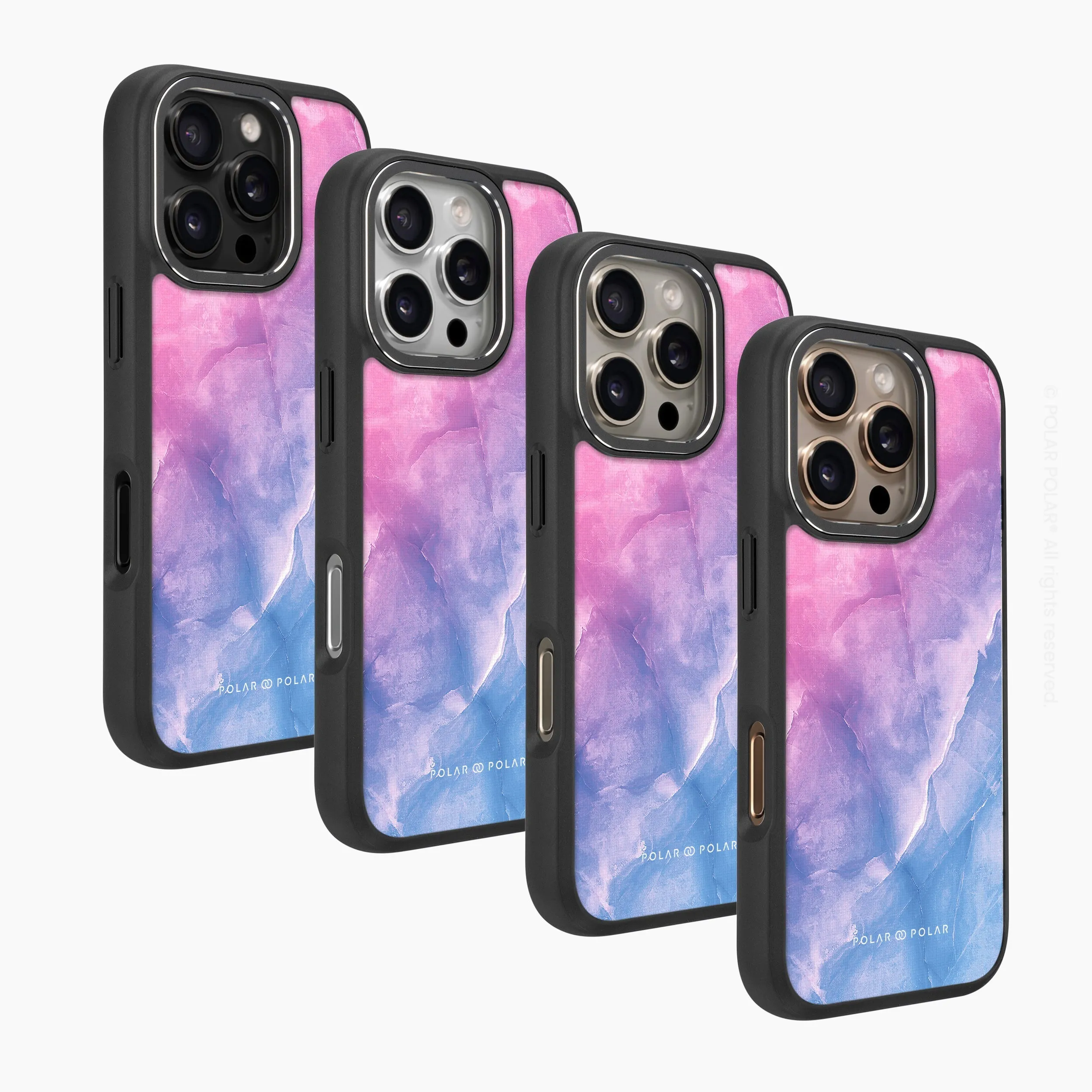 Sweet Rainbow - iPhone 16 Pro Max Frosted Black Bumper MagSafe Case