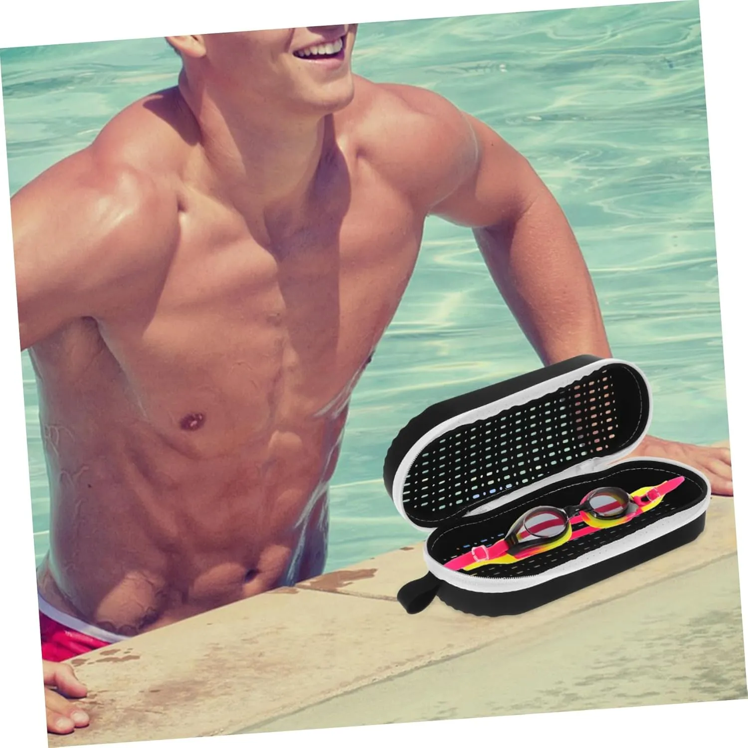 Swimming Goggle Storage Swim Bags for Swimmers Plugs Goggle Goggle Carrying Cases Swimming Eyewear