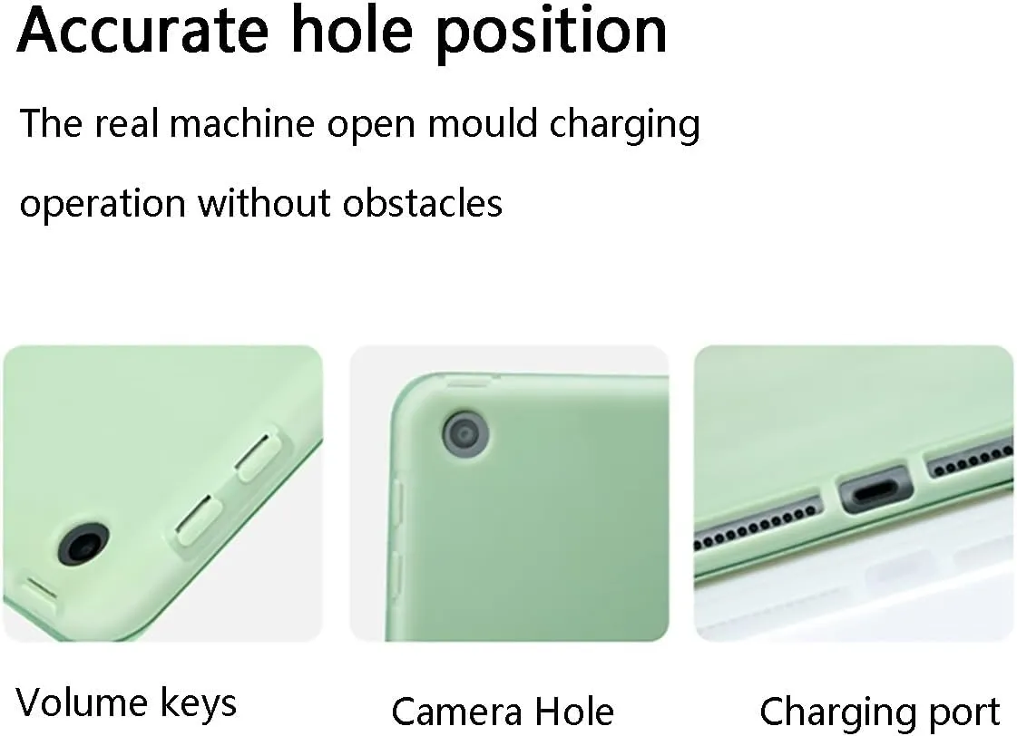Tablet Cases Smart Tablet Cover Case Compatible with OPPO Pad Air 10.3 inch,Tri-Fold Slim Tablet Case Shockproof Honeycomb TPU Case with Rugged Stand Auto Wake/Sleep Tablet PC Case(Matcha Green)