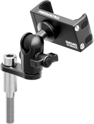 Tackform Black Phone Holder - 20MAXX Spring Cradle | Center Riser Mount - M10 Bolt | Compatible with CAN-AM Spyder F3, RS, ST, RT (Various Years) | Compatible with iPhone, Galaxy, More | Short Reach