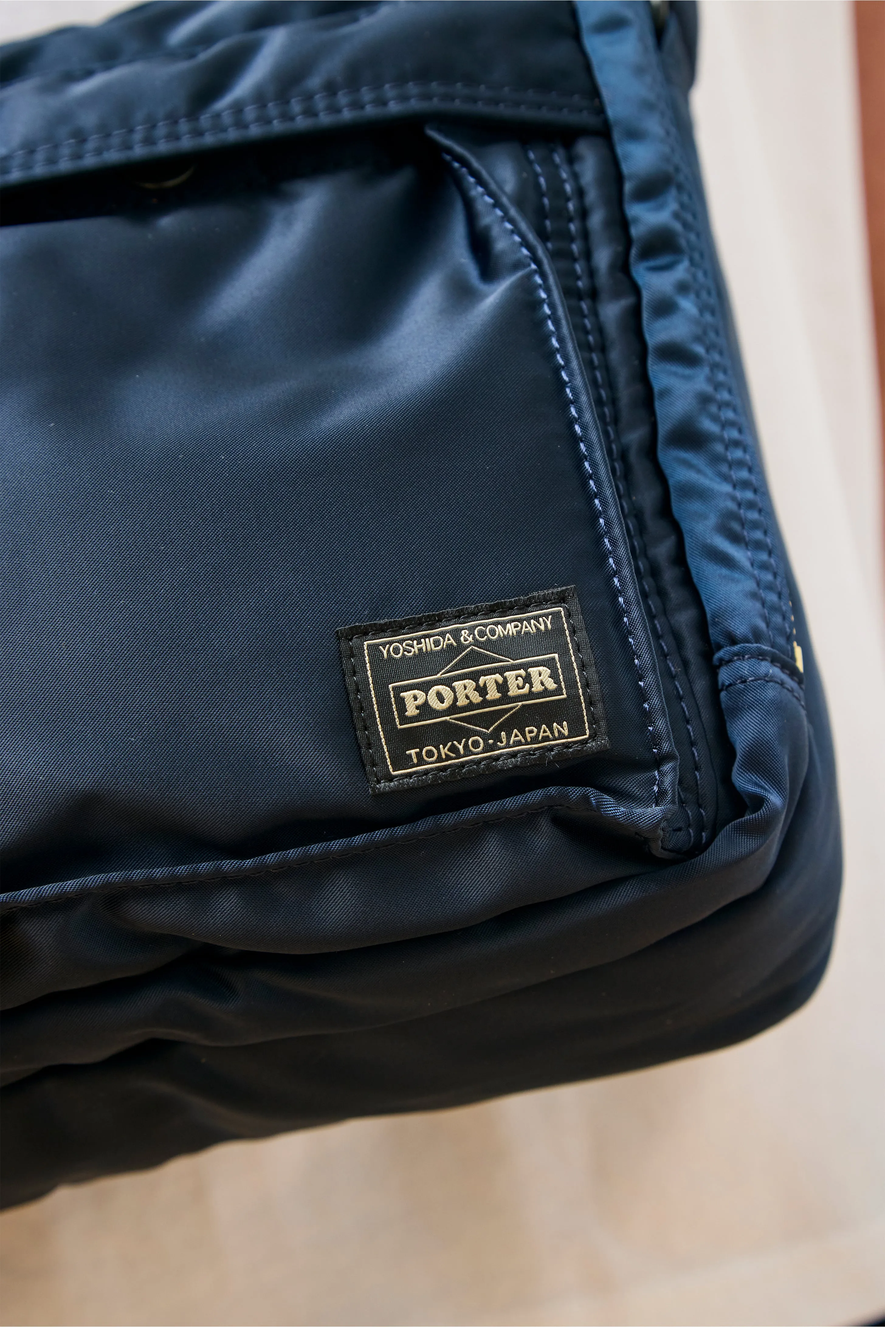 Tanker Sling Bag W Zip (L) Navy