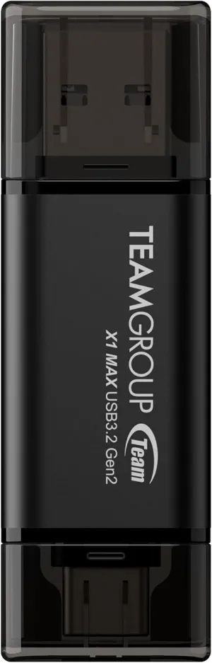 TEAMGROUP X1 MAX 512GB USB 3.2 1000MB/s Gen 2 Type A & Type C (3.1/3.0) OTG Dual Interface USB Flash Drive Data Storage Memory Stick Compatible with Smartphone/Tablet/Laptop/PC/MacBook TX1MAX3512GB01