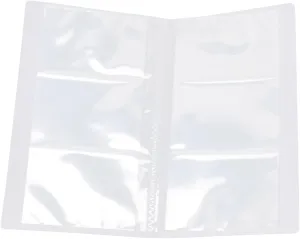 TENDYCOCO 3pcs Jewelry Storage Book Dainty Jewelry Travel Jewlerly Case Transparent Jewelry Book Travel Jewelry Clear Jewelry Book Bulk Jewelry Reclosable Bag Travel Photo Album PVC White