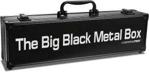 The Big Black Metal Box, Compatible With Cards Against Humanity, Magic The Gathering, MTG, (Game Not Included) | Includes 8 Dividers | (Long Version) Fits up to 1400 Loose Unsleeved Cards