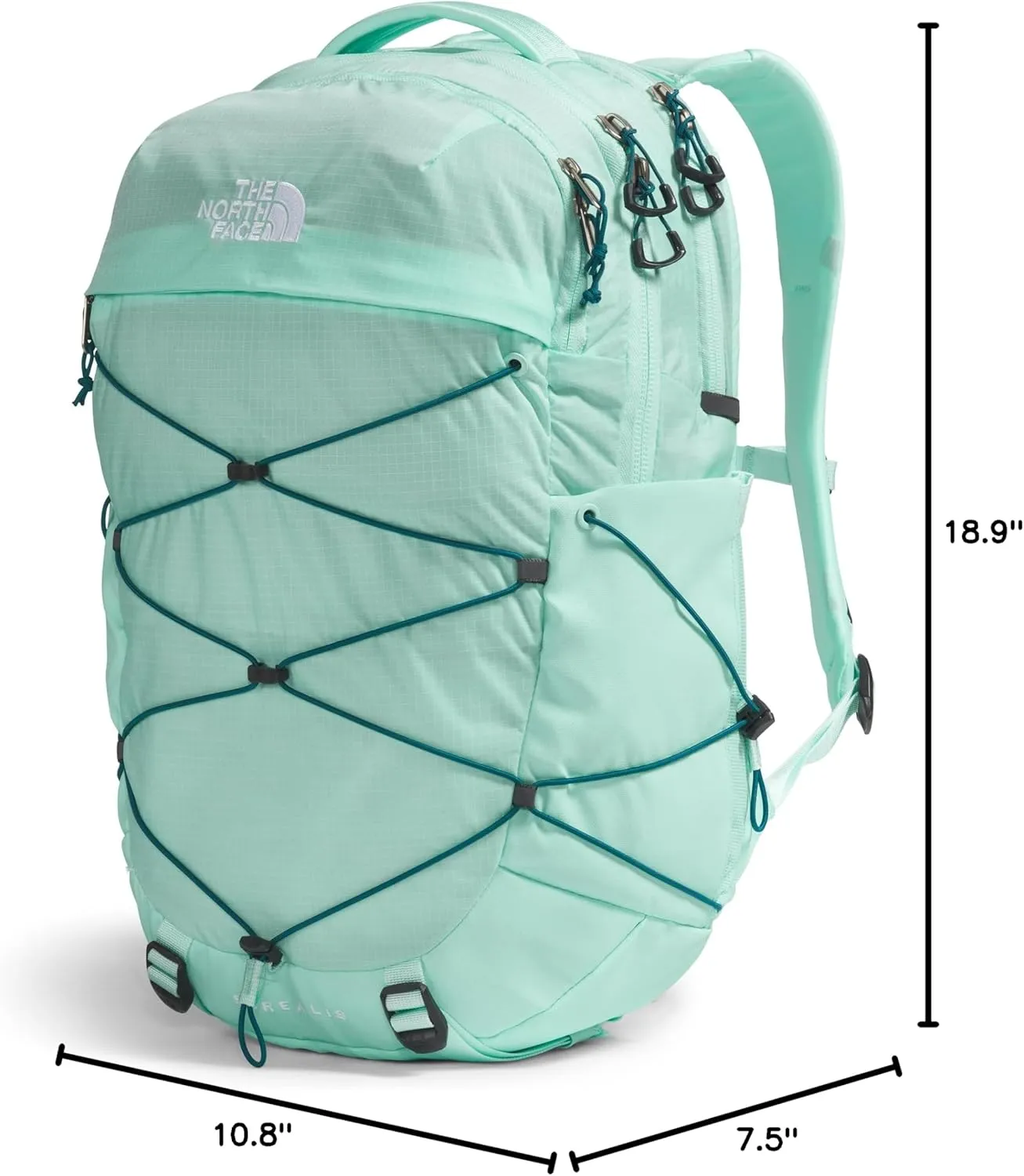 THE NORTH FACE Women's Borealis Commuter Laptop Backpack, Crater Aqua/Blue Moss, One Size