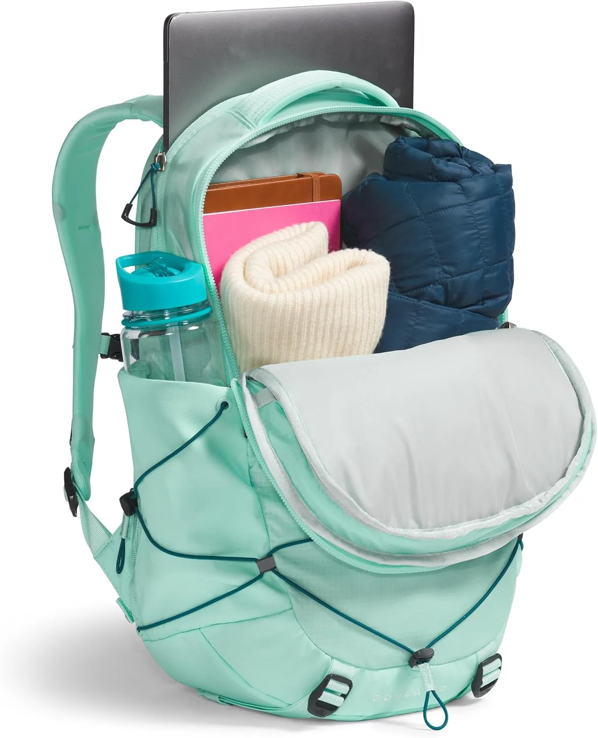 THE NORTH FACE Women's Borealis Commuter Laptop Backpack, Crater Aqua/Blue Moss, One Size