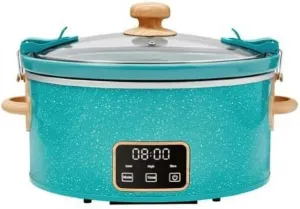 The Pioneer~Woman Digital Slow Cooker, Adjustable Timer, Touchscreen Control- 6 Qt