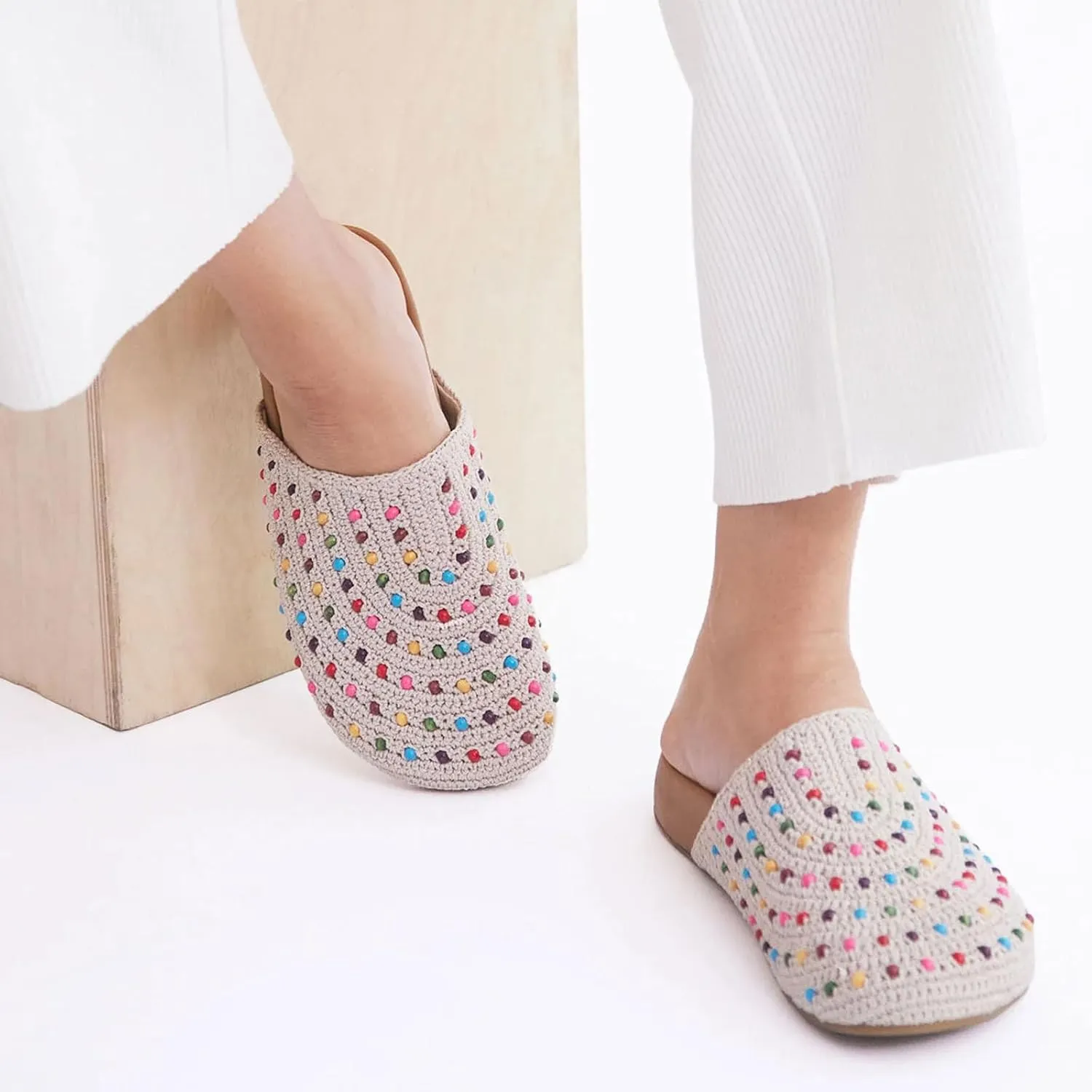 The Sak Bolinas Clog in Crochet and Leather, Slip On Entry