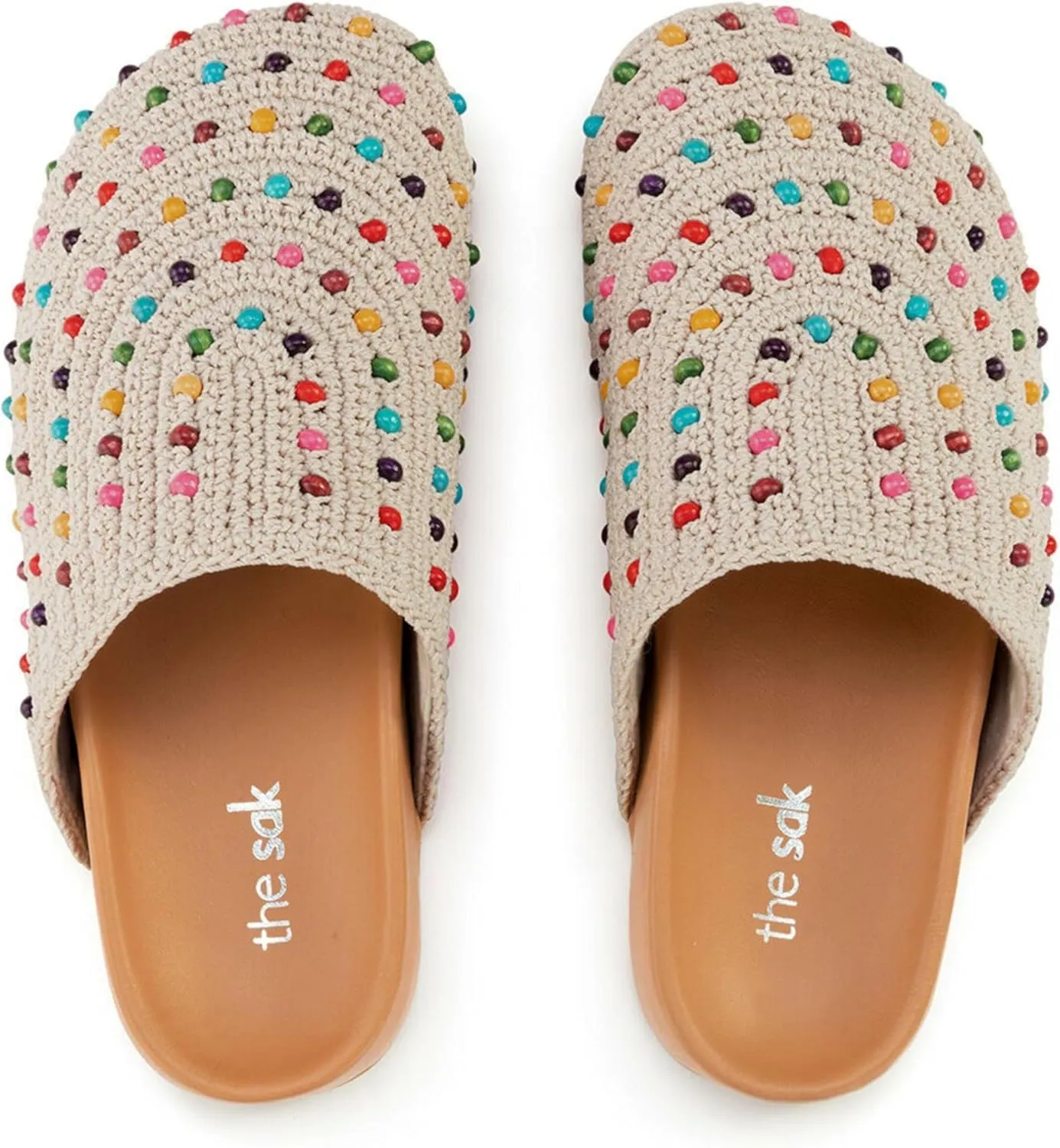 The Sak Bolinas Clog in Crochet and Leather, Slip On Entry
