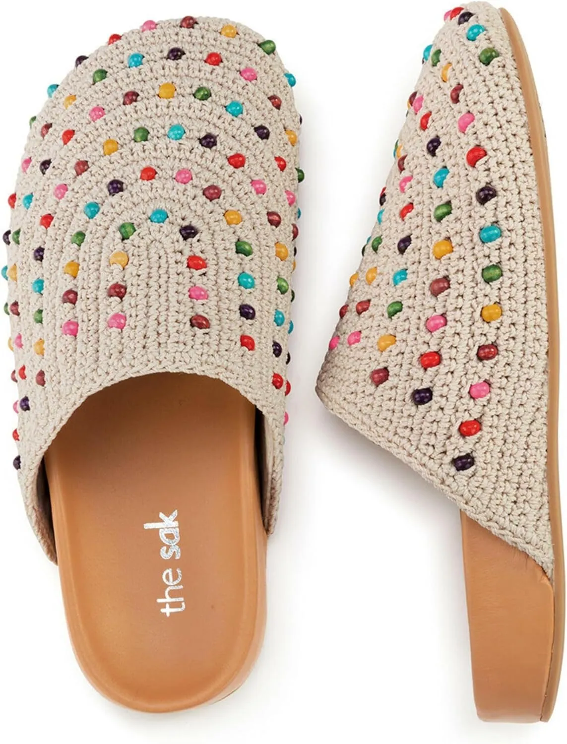 The Sak Bolinas Clog in Crochet and Leather, Slip On Entry