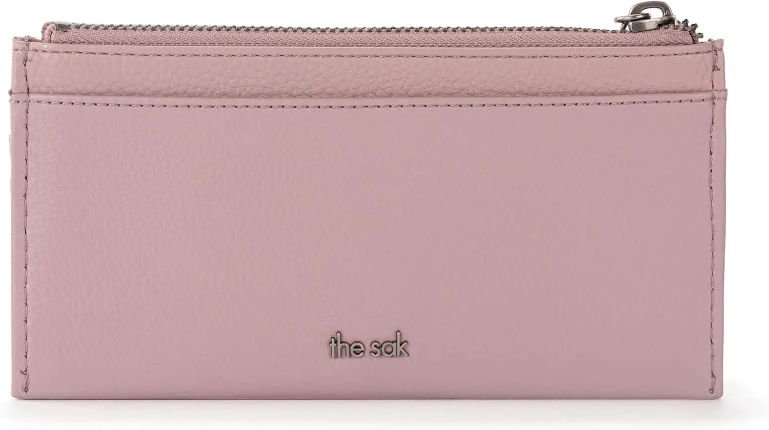 The Sak Neva Large Card Wallet - Slim Leather Wallet for Women - Card Holder With 6 Credit Card Slots & Zipper Closure