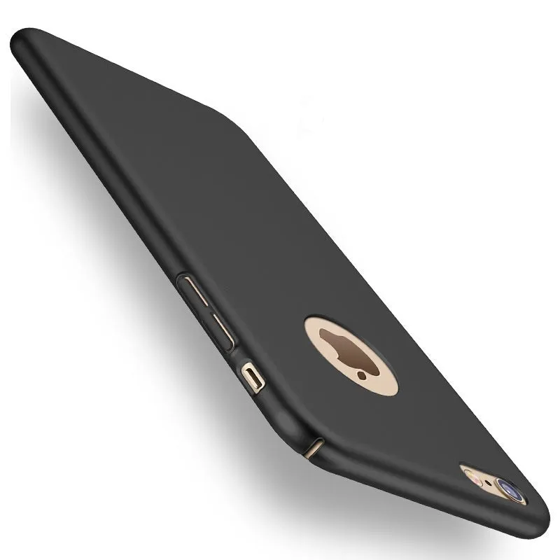 Thin Hard Protect Case 360?? All-inclusive PC Back Cover Bumper for iPhone 7 Plus Sliky Black5LRF