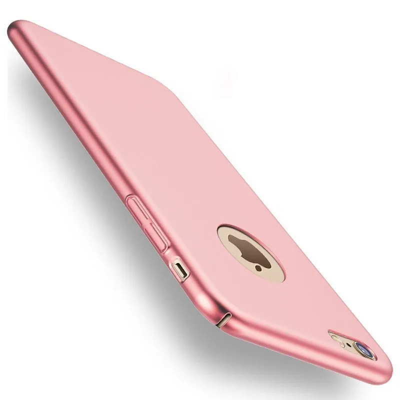 Thin Hard Protect Case 360?? All-inclusive PC Back Cover Bumper for iPhone 7 Plus Sliky Black5LRF