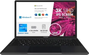 THOMSON Laptop 3K Notebook Neo 14" / Intel Celeron N5100 / 4GB Ram / 128GB EMMC/Black