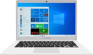 THOMSON Laptop NEO14,14.1 Inch, Intel Atom, 4Gb RAM, 64Gb eMMC Storage, Windows 10 - White