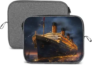 Titanic Cruise Ship Voyage Laptop Bag Protective Laptop Sleeve Bag Briefcase Carrying Case Handbags for Men Women