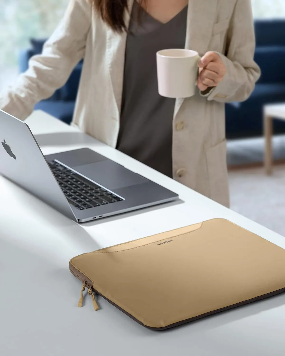 tomtoc 13-16 Inch Laptop Carrying Bag for 13-16-inch MacBook Air/Pro M4/M3/M2/M1, 13-15-inch Surface Pro/Laptop, Copilot PC