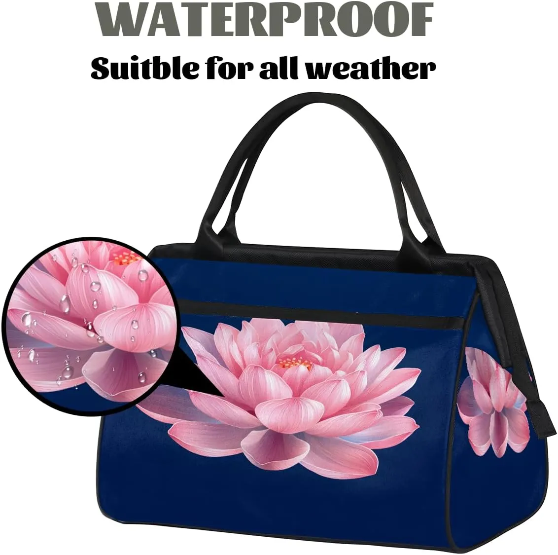 Tote Bag for Women with Zipper, Large Shoulder Bag Handbag for Travel Sports Work