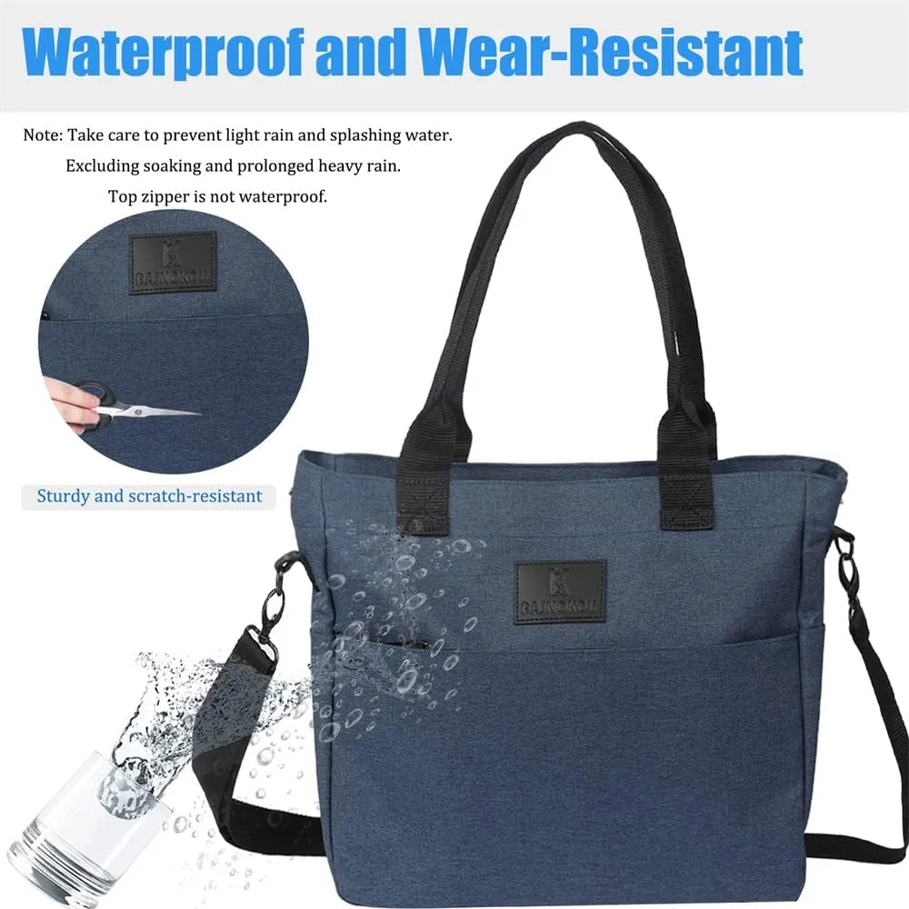 Tote Bag For Women Work Fits 14'' Laptop Shoulder Bag USB Teacher Bags Office Business Briefcase With Many Pockets