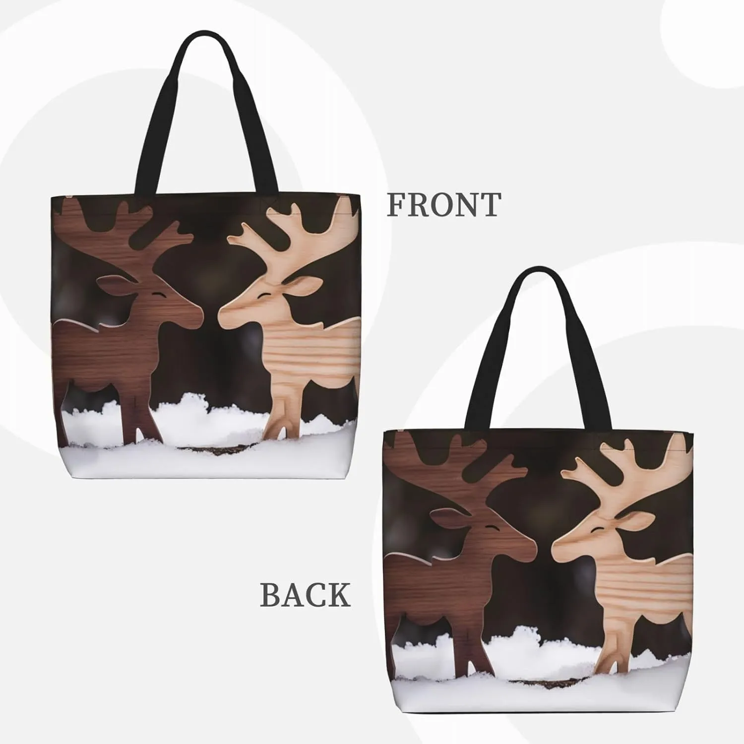 Tote Bag with Zipper Pockets,Large Capacity Shopping Bag, Handbags for Travel Grocery