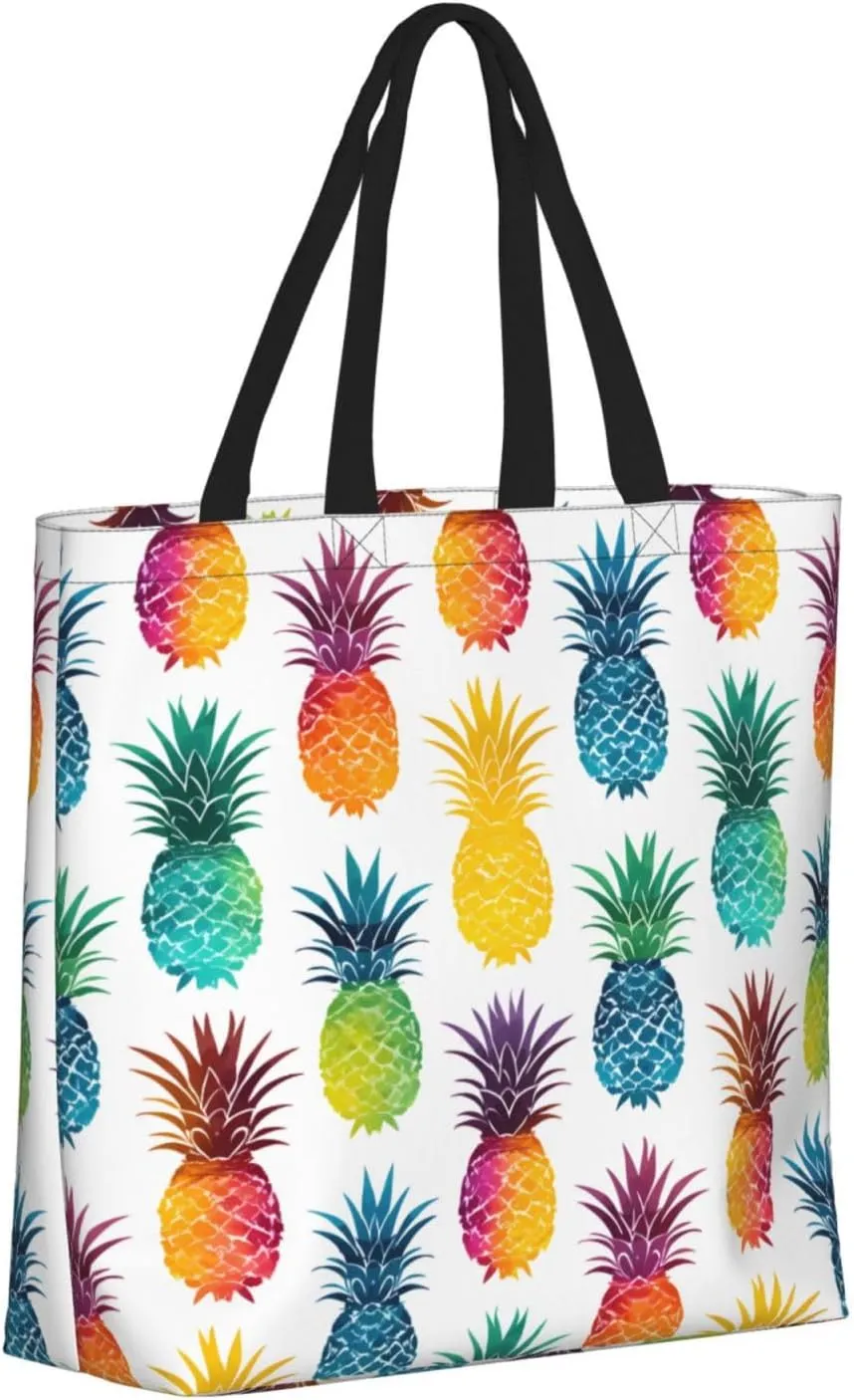 Tote Bag with Zipper Pockets,Large Capacity Shopping Bag, Handbags for Travel Grocery