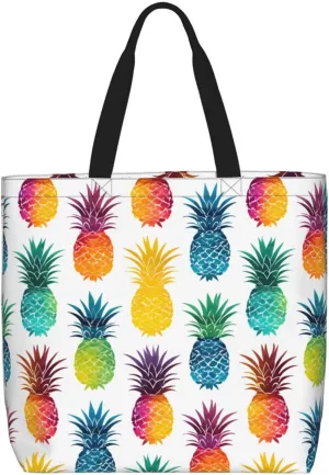 Tote Bag with Zipper Pockets,Large Capacity Shopping Bag, Handbags for Travel Grocery