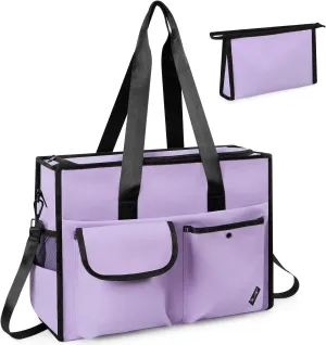 Tote bag, Work Tote Bags for Women with 15 Pockets, Tote Bag with Zipper for Nurse, Travel