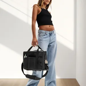 Tote Bags for Women Canvas Purse Crossbody Bags with Pockets Shoulder Handbags Large Bible Messenger Bag With Pockets