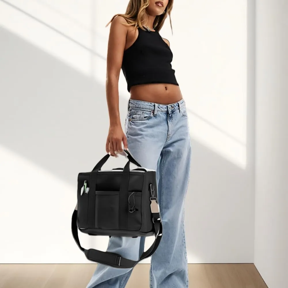 Tote Bags for Women Canvas Purse Crossbody Bags with Pockets Shoulder Handbags Large Bible Messenger Bag With Pockets