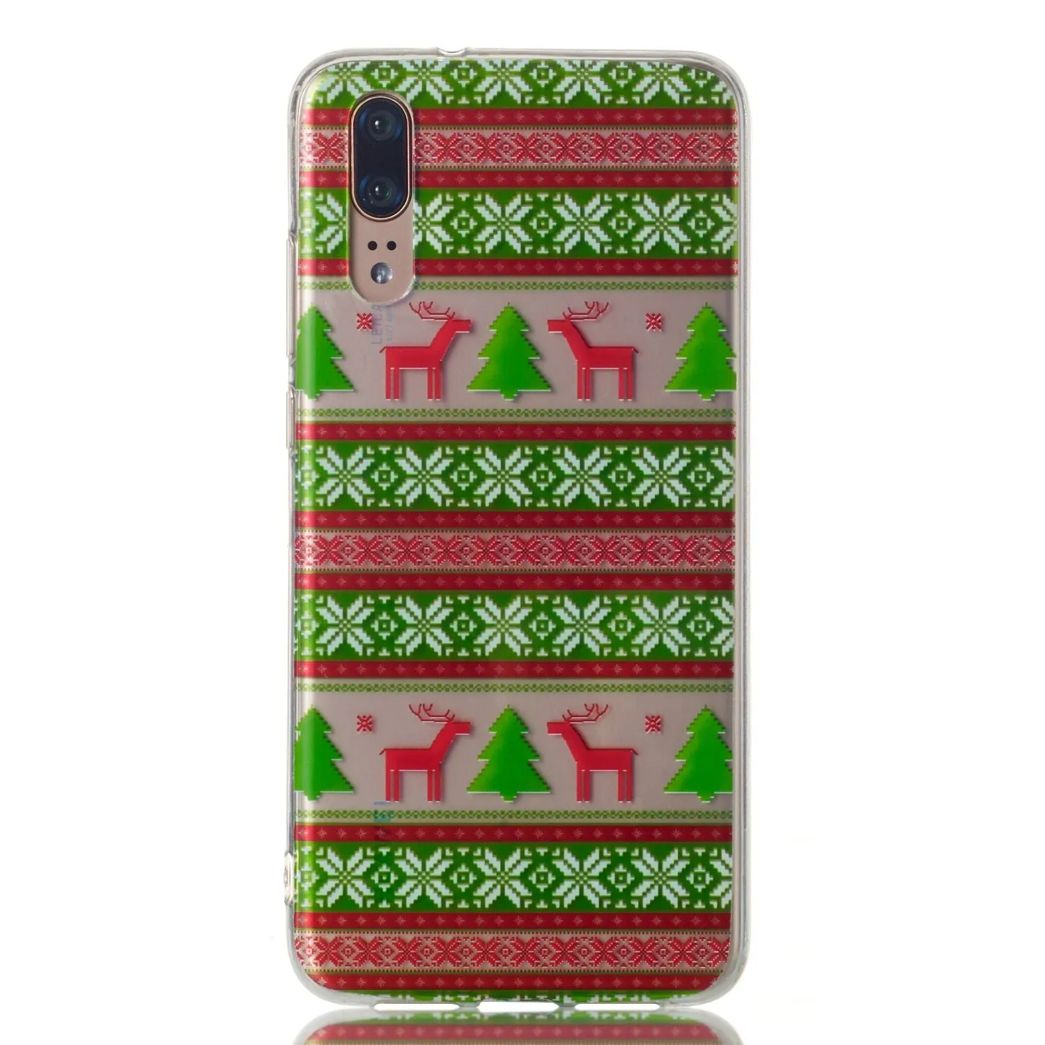 TPU Protective Phone Cover Soft Cute Cartoon Christmas Style Shell for Huawei P20