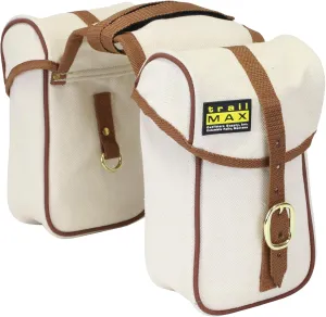 TrailMax Canvas Pommel/Horn Horse Saddle-Bags For Trail Riding, Premium Rugged Canvas with Brass Hardware, Heavy Nylon Straps & Piping, Fits Western or Endurance Saddle