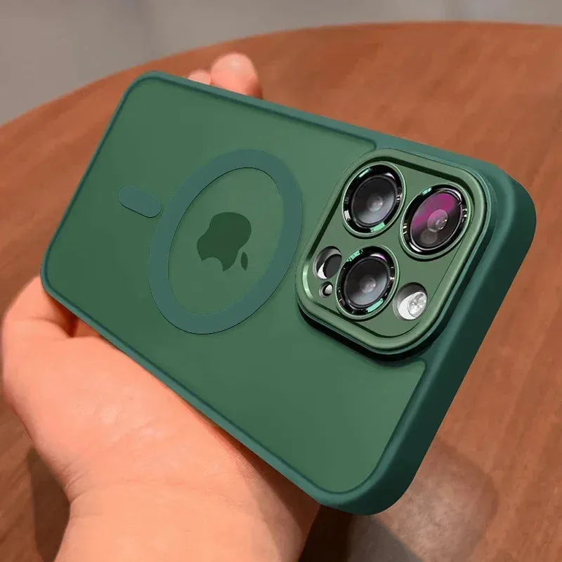 Translucent Armor Matte Magsafe Case For iPhone