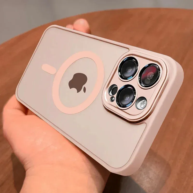 Translucent Armor Matte Magsafe Case For iPhone