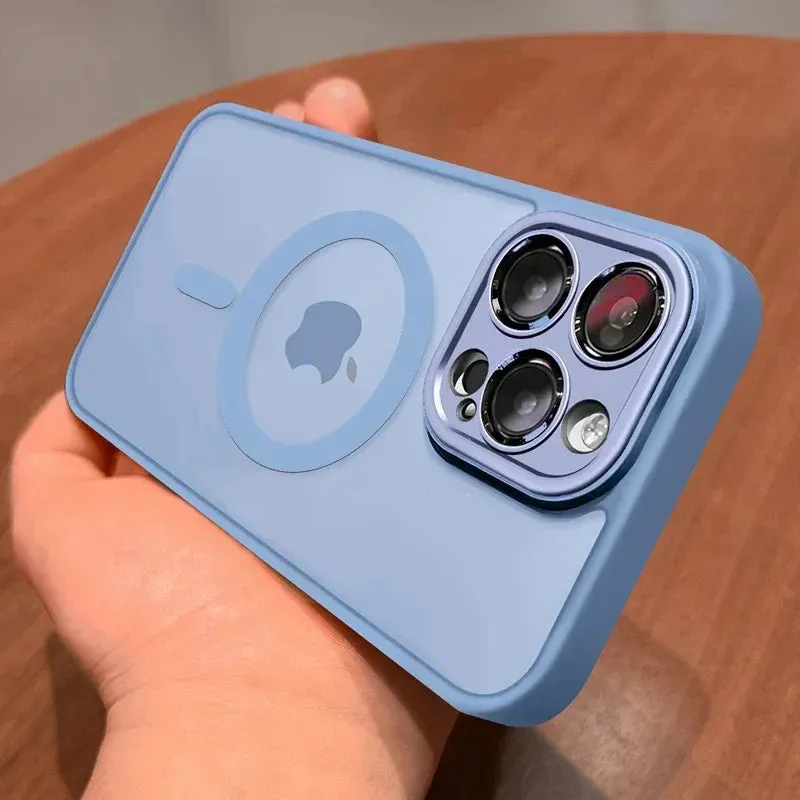 Translucent Armor Matte Magsafe Case For iPhone