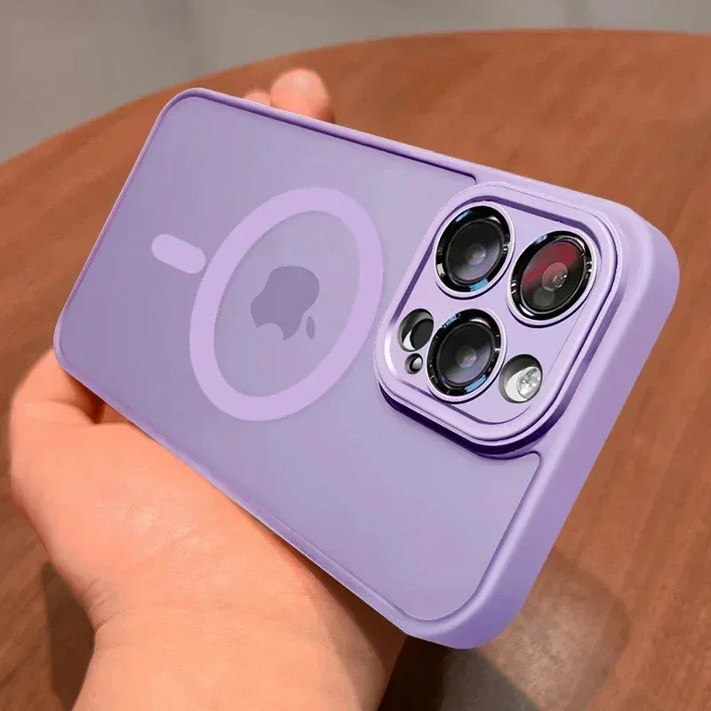 Translucent Armor Matte Magsafe Case For iPhone