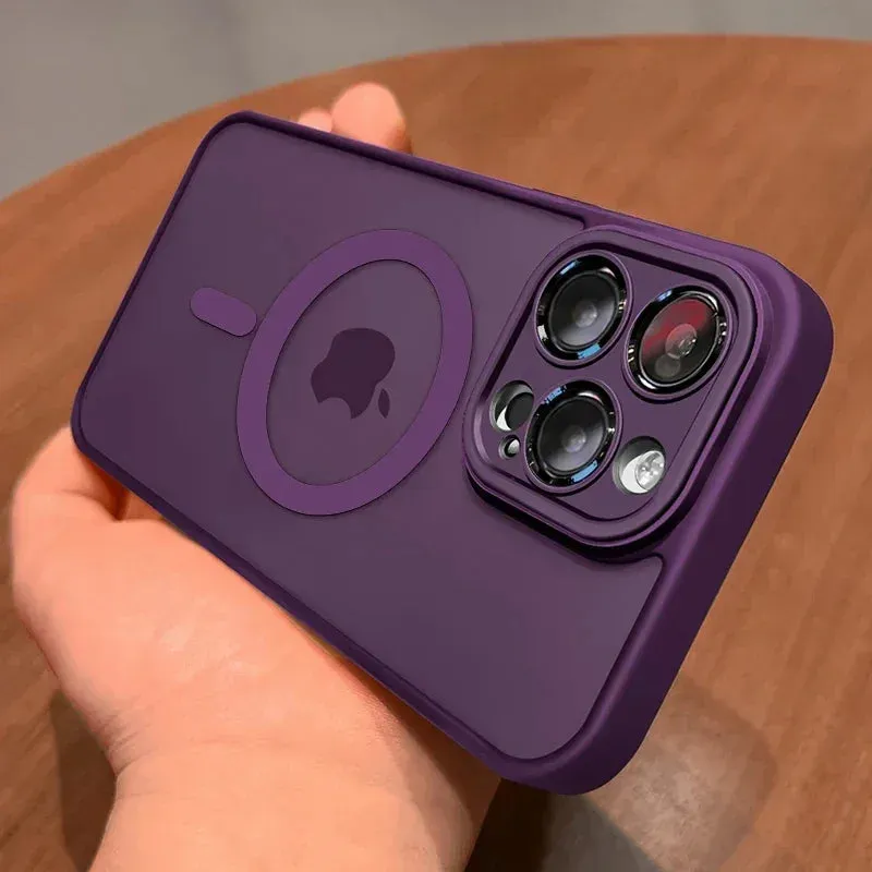 Translucent Armor Matte Magsafe Case For iPhone