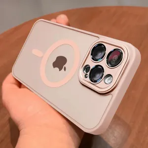 Translucent Armor Matte Magsafe Case For iPhone