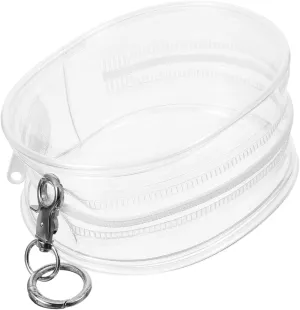 Transparent Doll Storage Bag Portable Clear Doll Carrying Holder for Outdoor Use Lightweight Display Backpack with Hanging Buckle for Travel and Organization