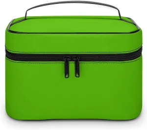 Travel Makeup Bag, Bright Green Cosmetic Bags for Women Large Capacity Waterproof Toiletry Bag Make up Organizer