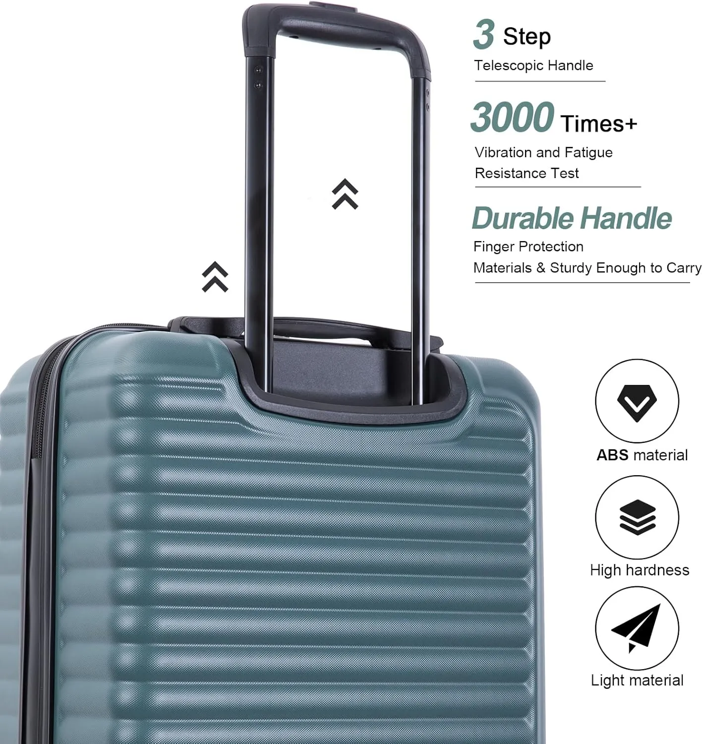 Travelhouse luggage,Hardside Carry On Travel Suitcase with Spinner Wheels, Multi-directional Spinner Wheels Uprigth Lightweight Underseater for Airplanes (Blue Gray)