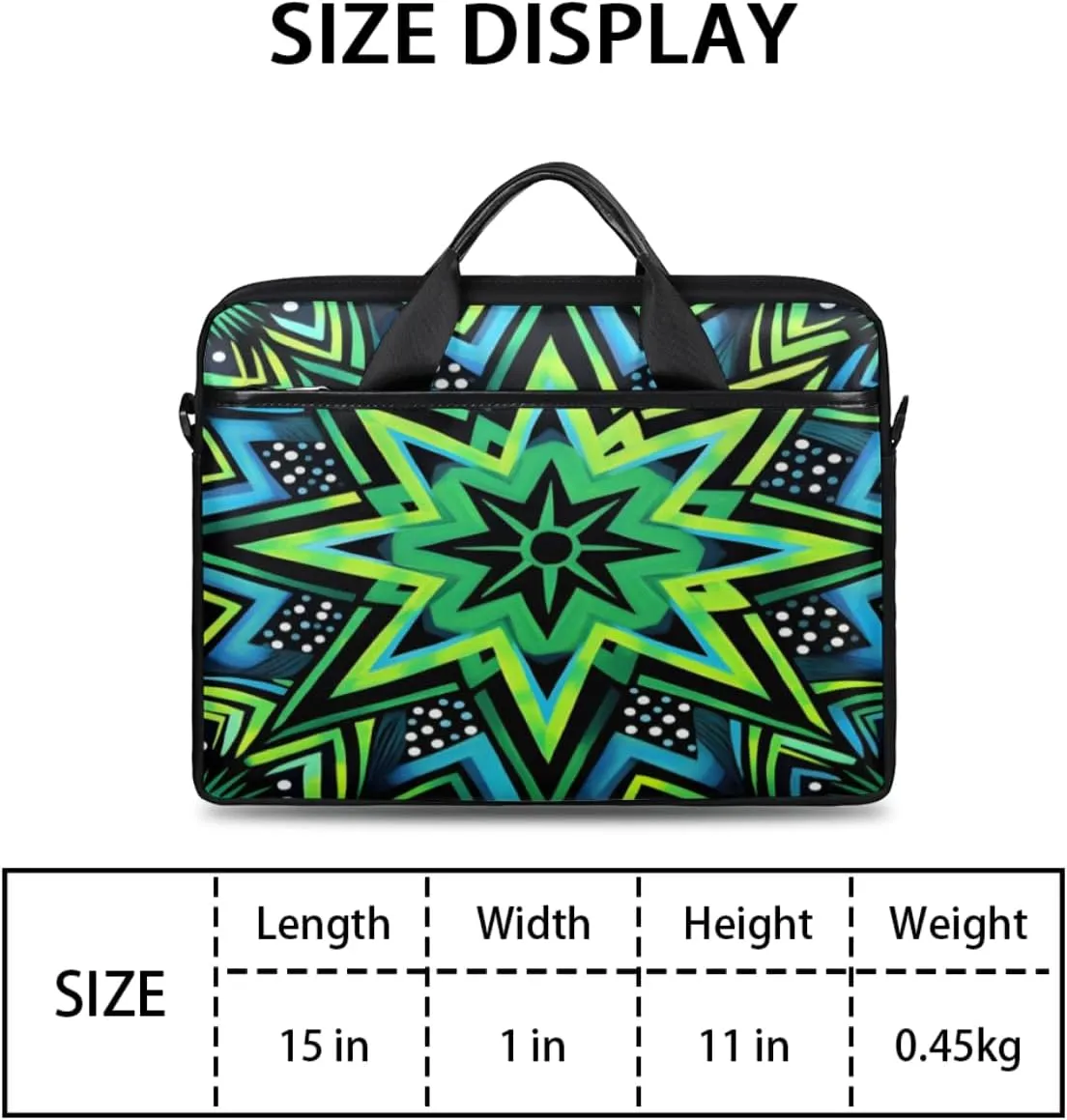 Tree Fun Design Laptop Shoulder Bag for Tablet Computer Notebook Sleeve Messenger Carrying Case Briefcase Tote