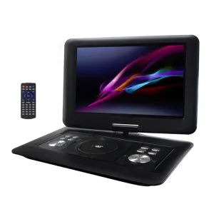 Trexonic 13.3 Inch Portable TV DVD Player with Color TFT LED Screen and USB/HD/A