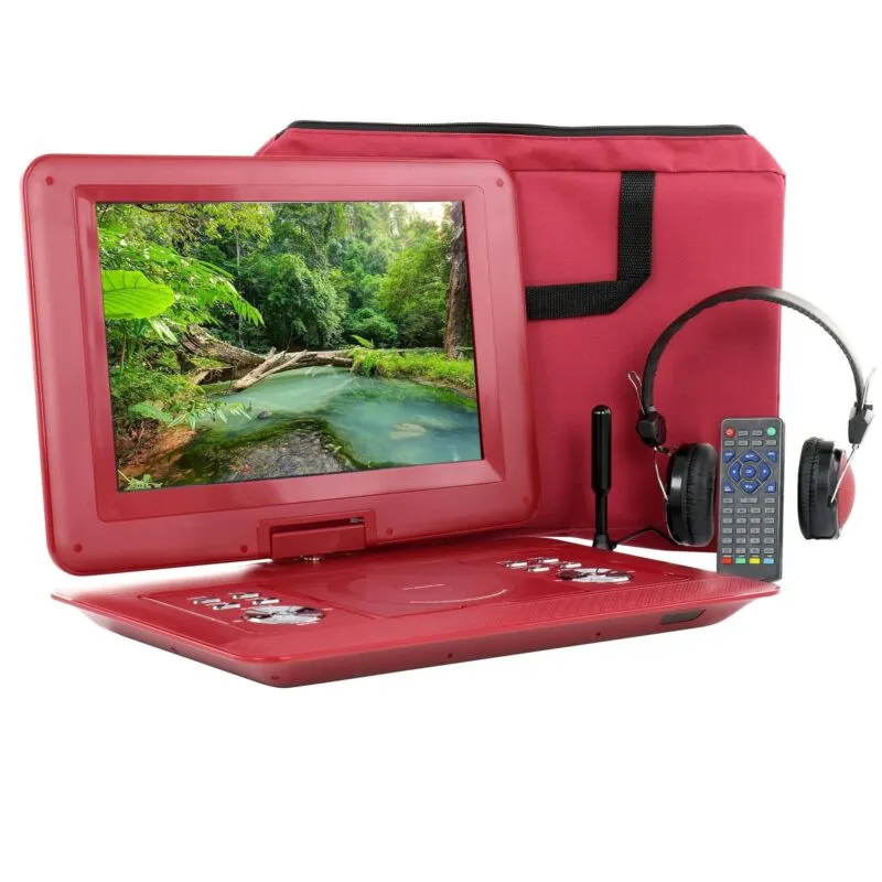 Trexonic 14.1 Inch Portable DVD Player with Swivel TFT-LCD Screen and USB,SD,AV,