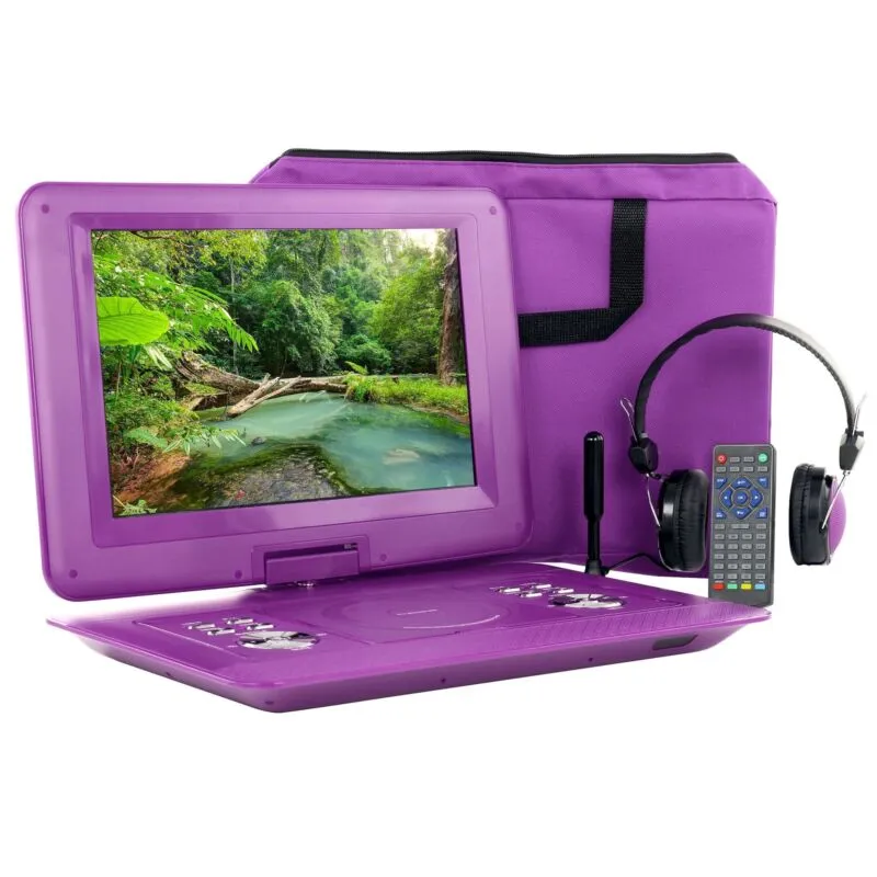 Trexonic 14.1 Inch Portable DVD Player with Swivel TFT-LCD Screen and USB,SD,AV,