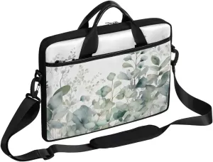 Tropical Palm Leaves Print 15 Inch Laptop Bag Women Men Laptop Carrying Case