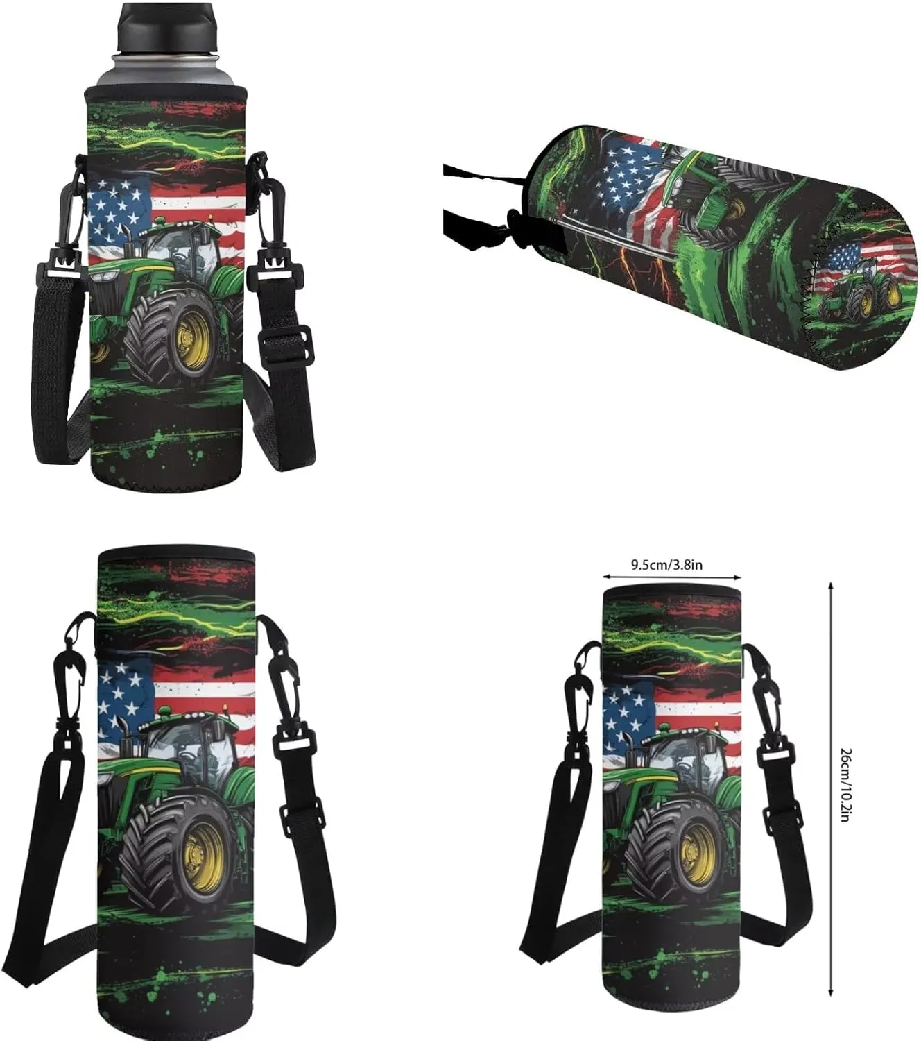 Truck Backpack and Lunch Box Set Boys Bookbag Age 8-10 6-8 American Flag Set of 4 Boys Bookbag with Lunch Box Heavy Duty Students Back to School Supplies Daypack Bag